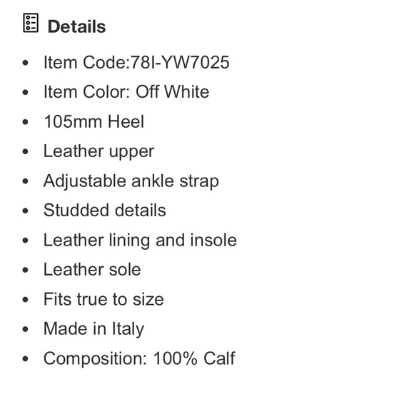 Authentic Valentino Garavani Rockstud Sandals Heels in Ivory color Size 40 - Picture 9 of 9